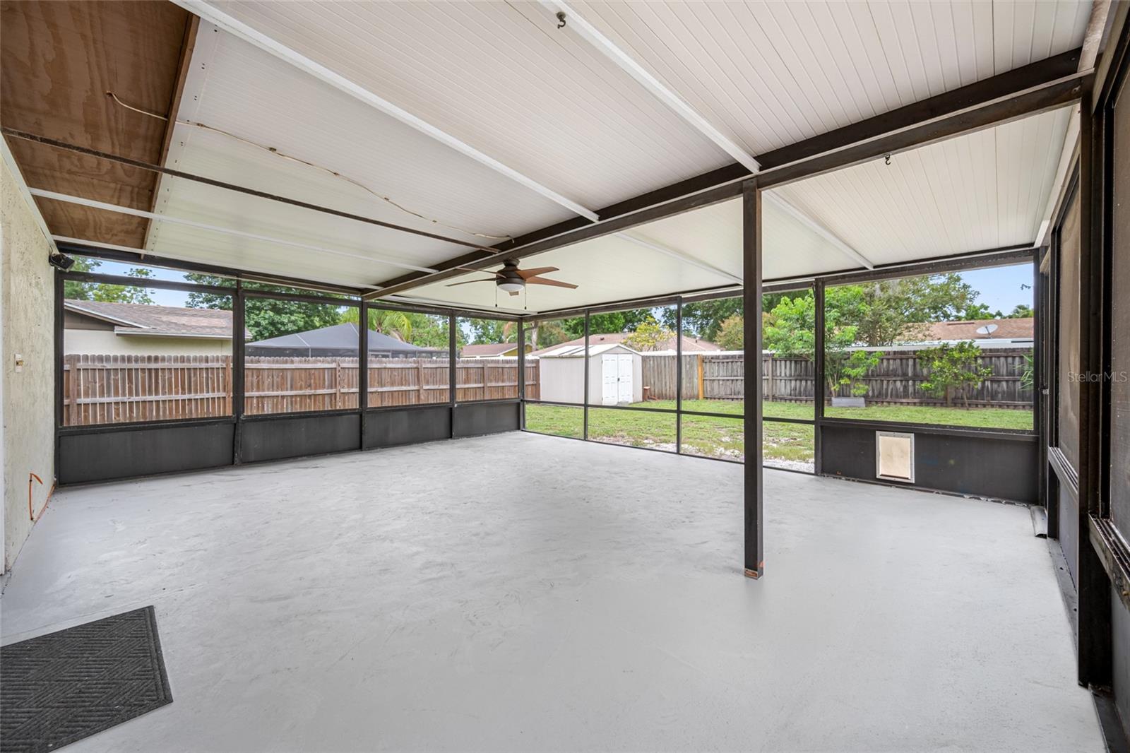 Covered and Screened Patio
