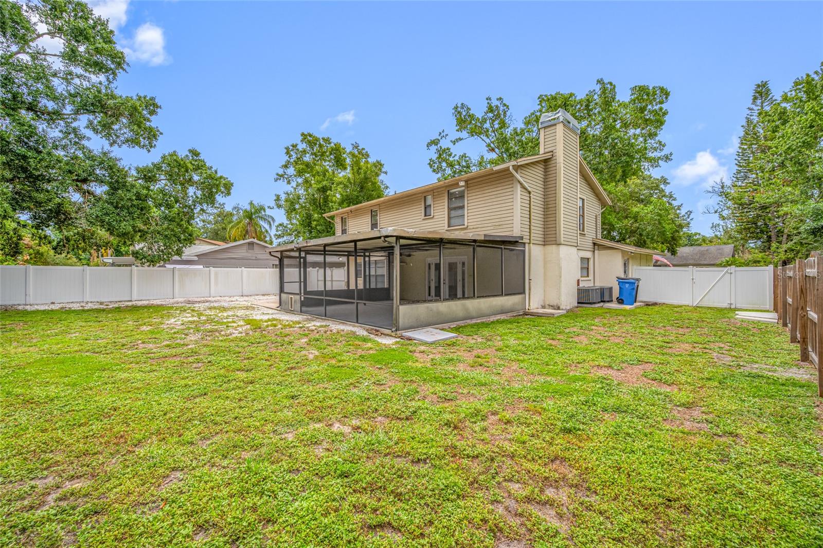Large Backyard with Storage  Space