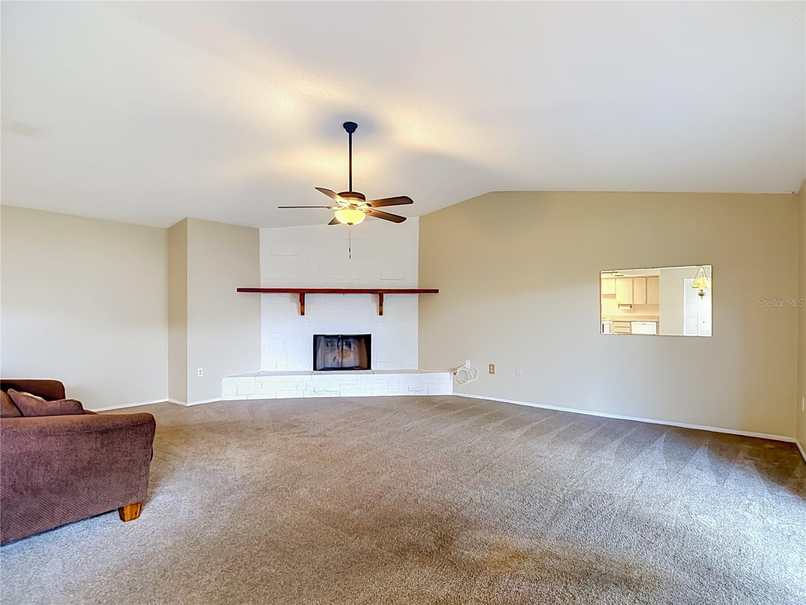 Nice fireplace mantel and surround.