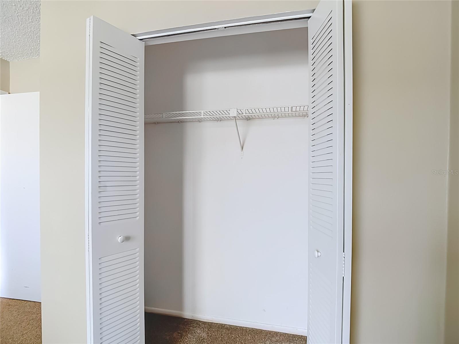 Bedroom #2 with a deep and wide closet