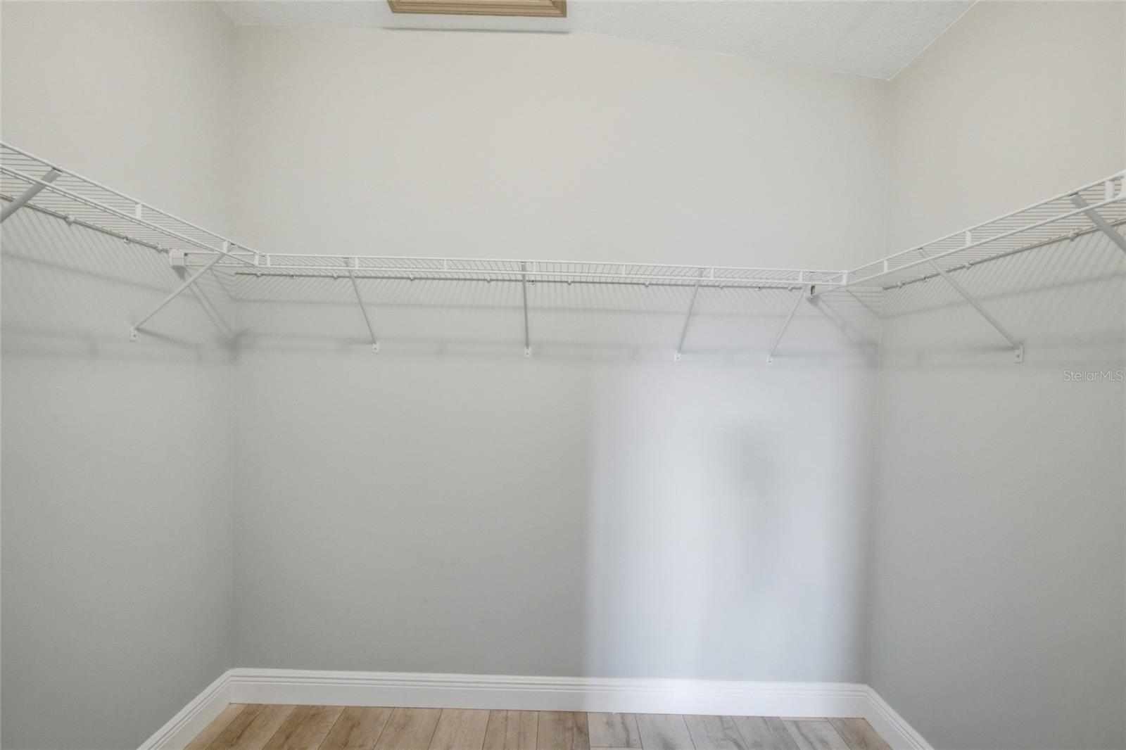 Primary walk in closet