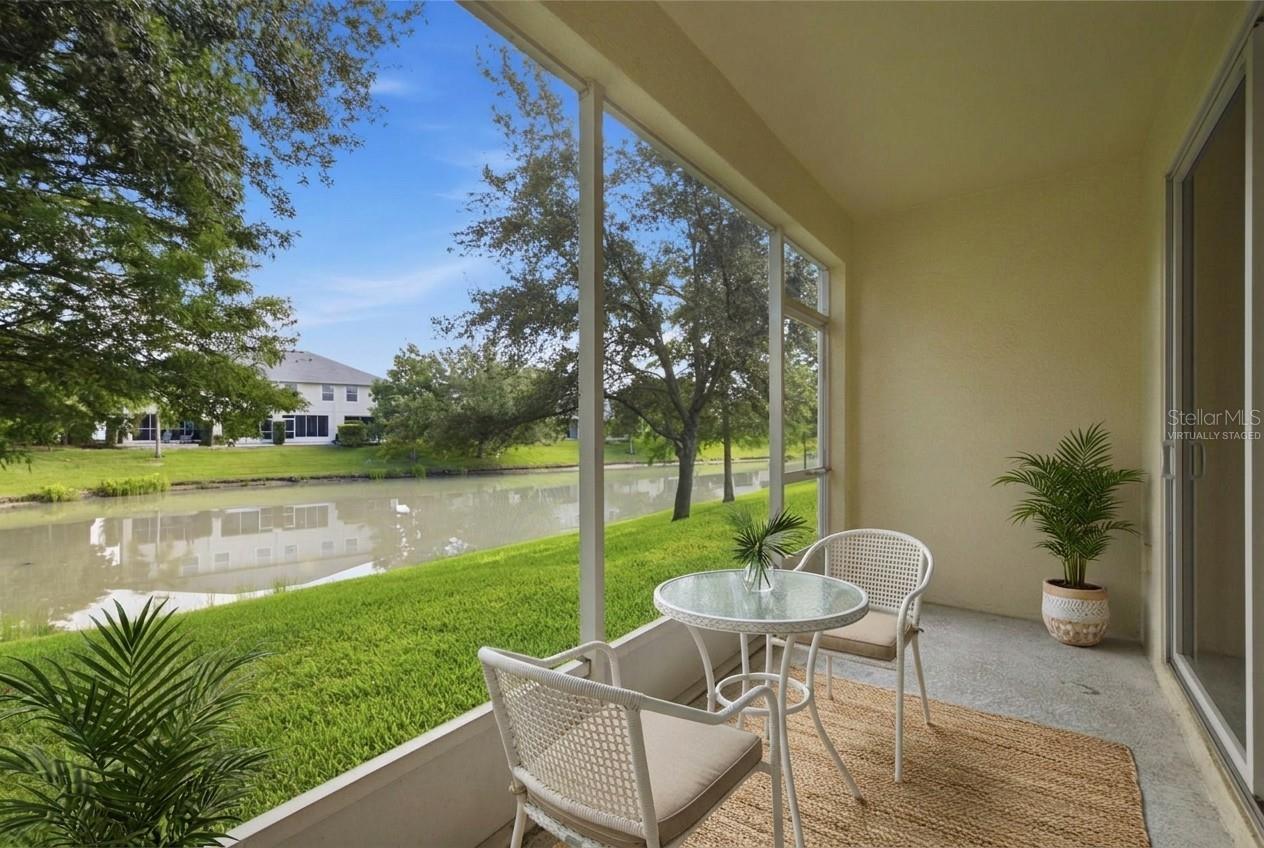 Virtually staged Lanai