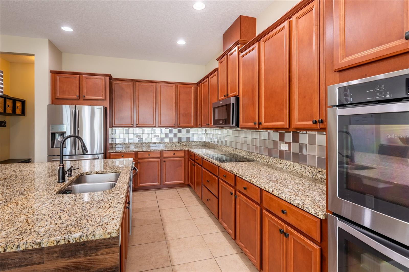 Tons of cabinet and counter space.