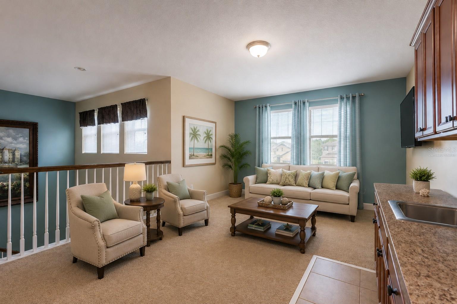 Virtually staged bonus space.