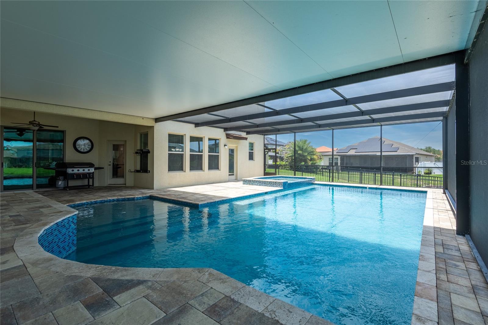 Lanai for grilling and outdoor dining.