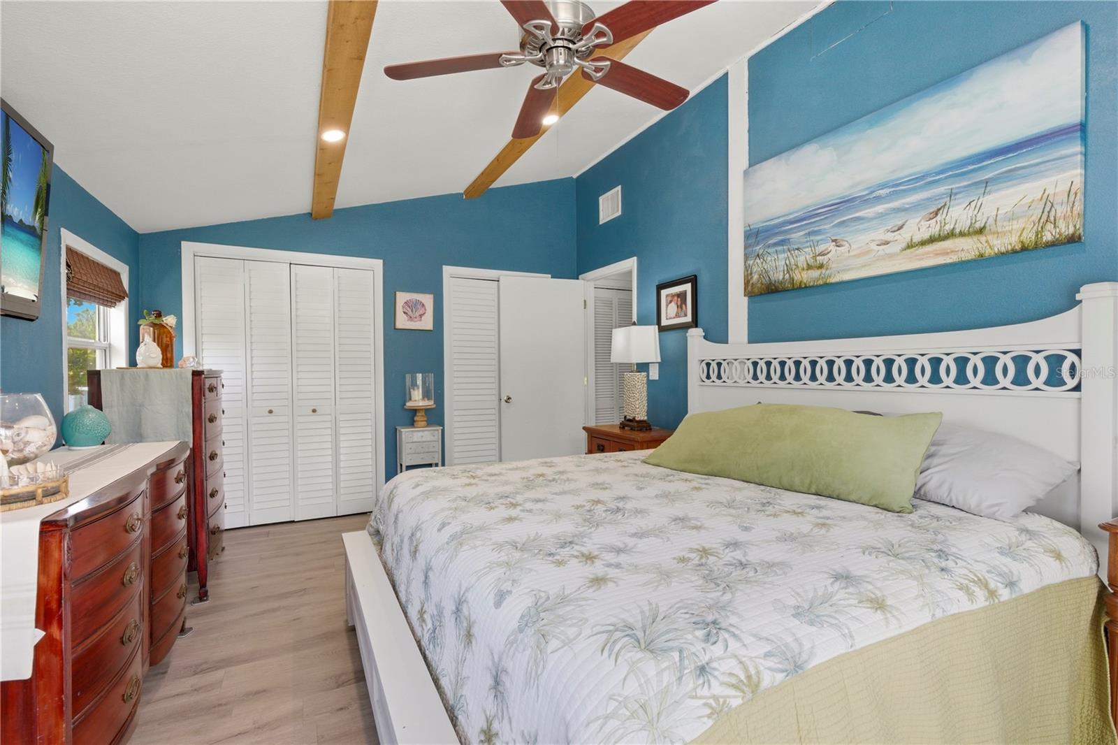 Large Primary Bedroom with balcony.