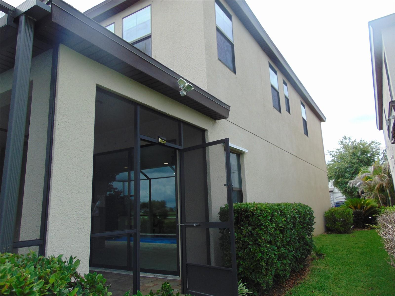 Left side of home