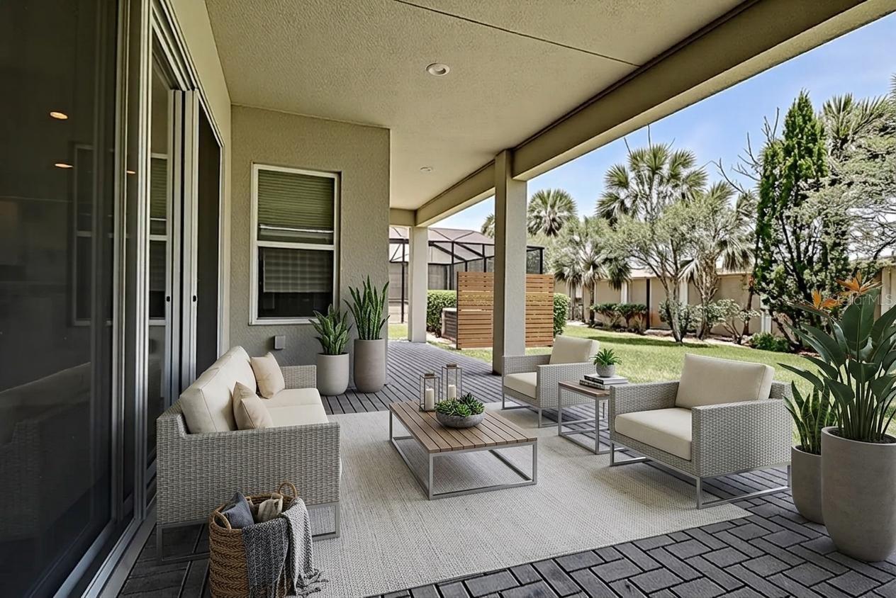 Virtual staged lanai