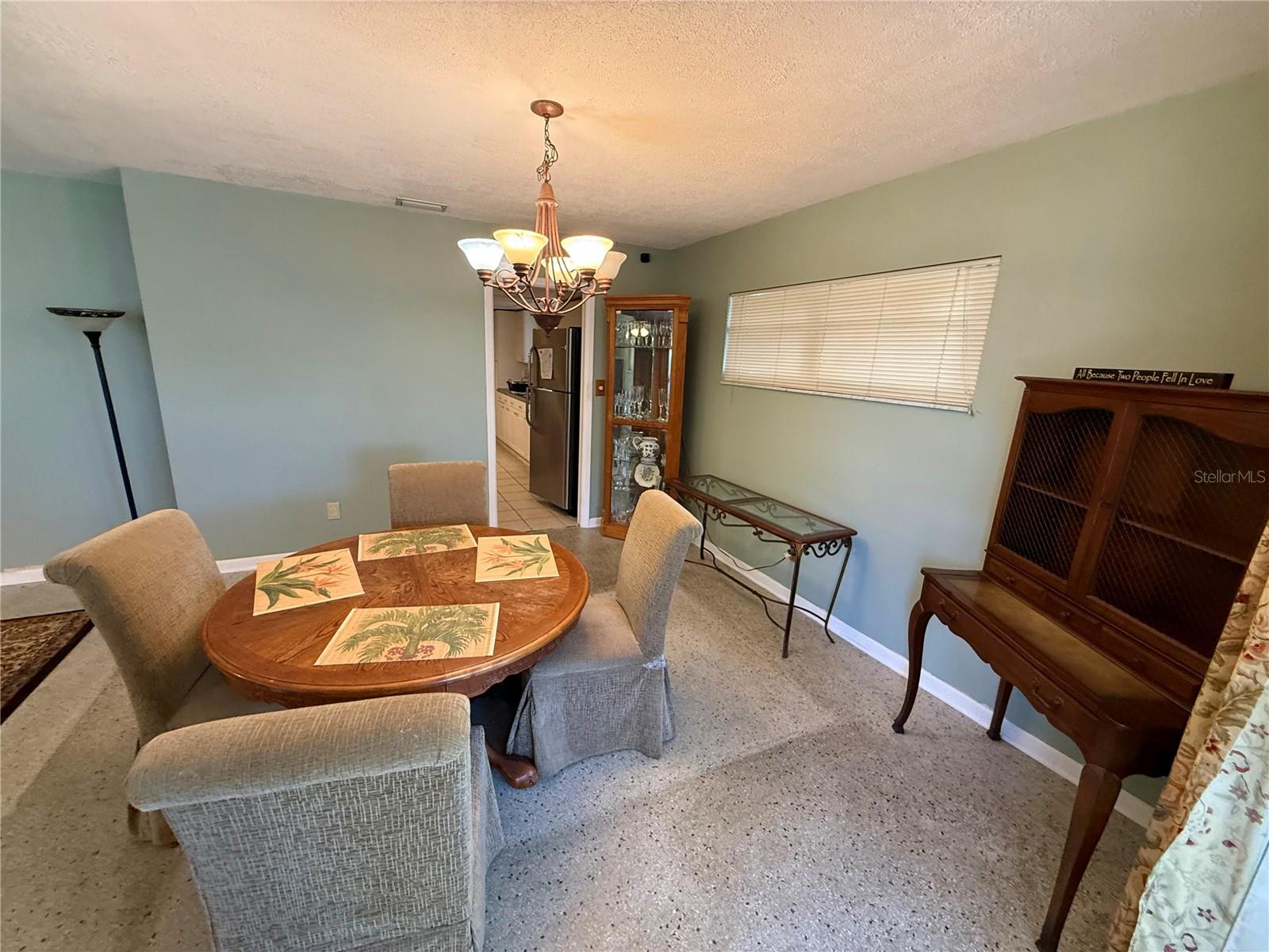 Spacious dining room