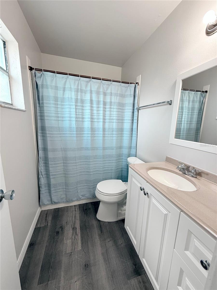 Primary bathroom with walk in shower