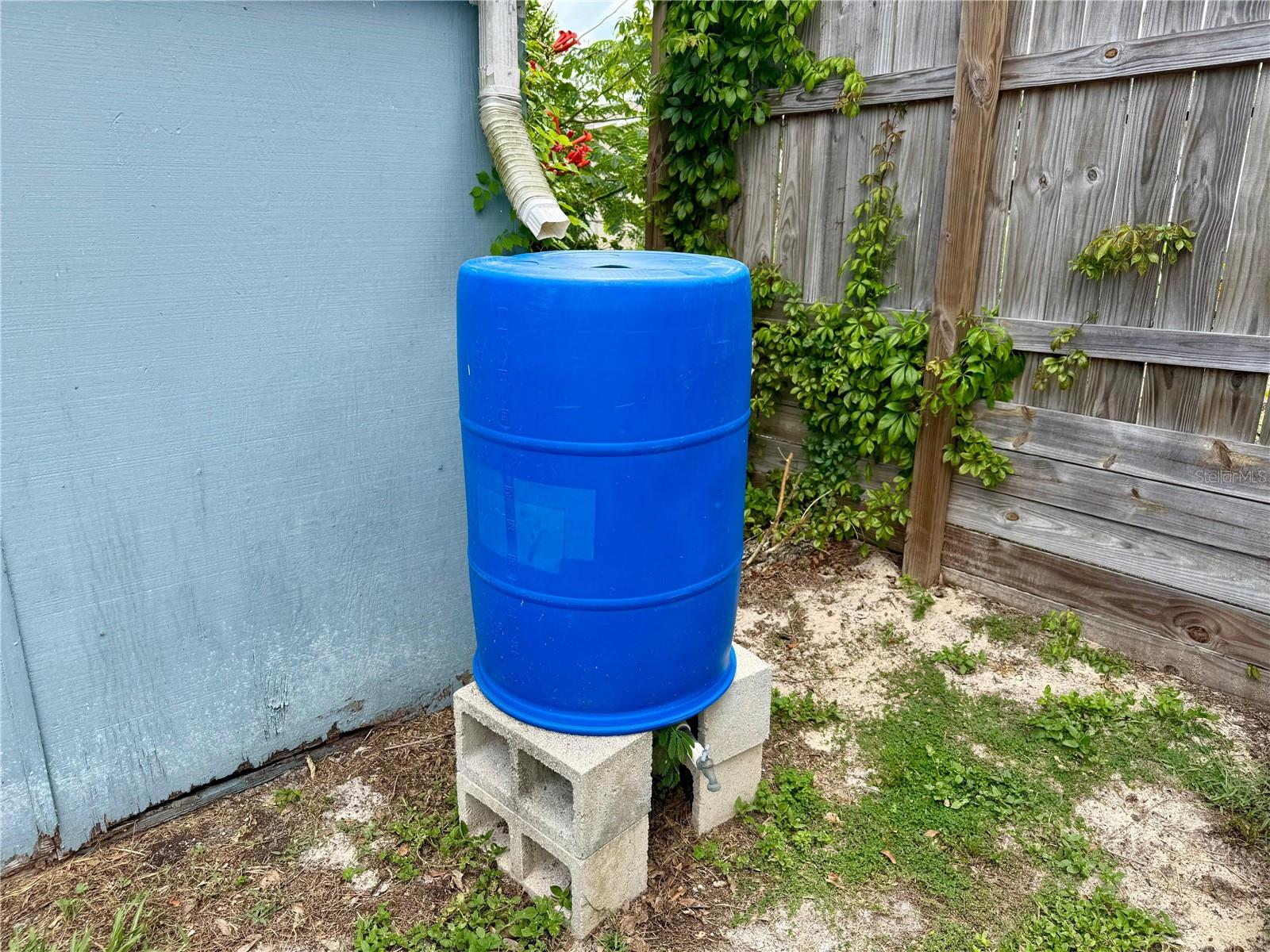 Rain water collection barrel