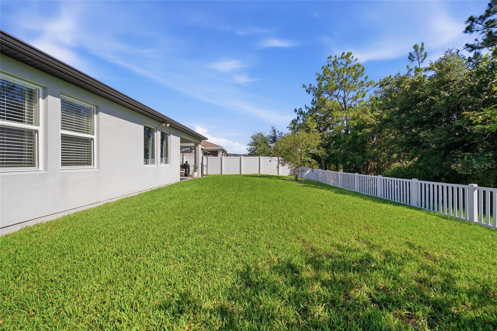 Oversized Fenced Yard