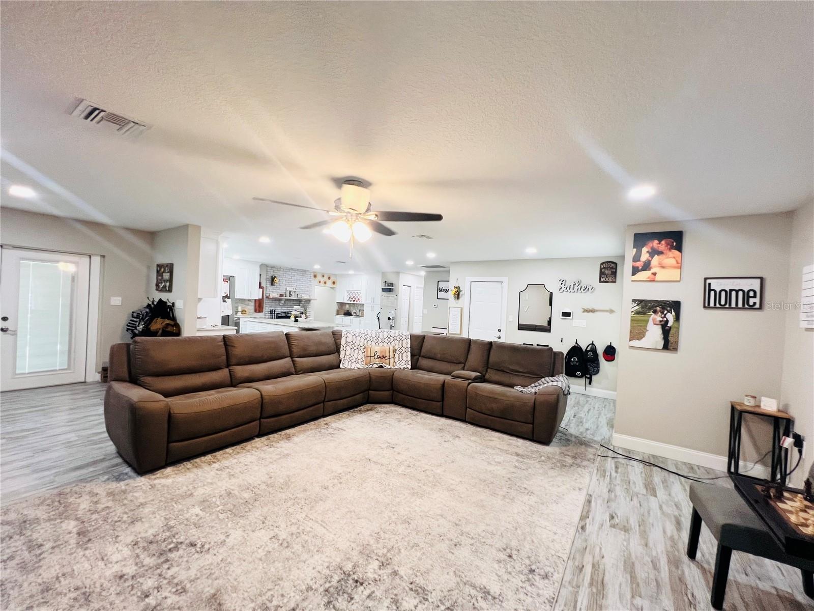 LIVING AREA AND OPEN FLOOR PLAN