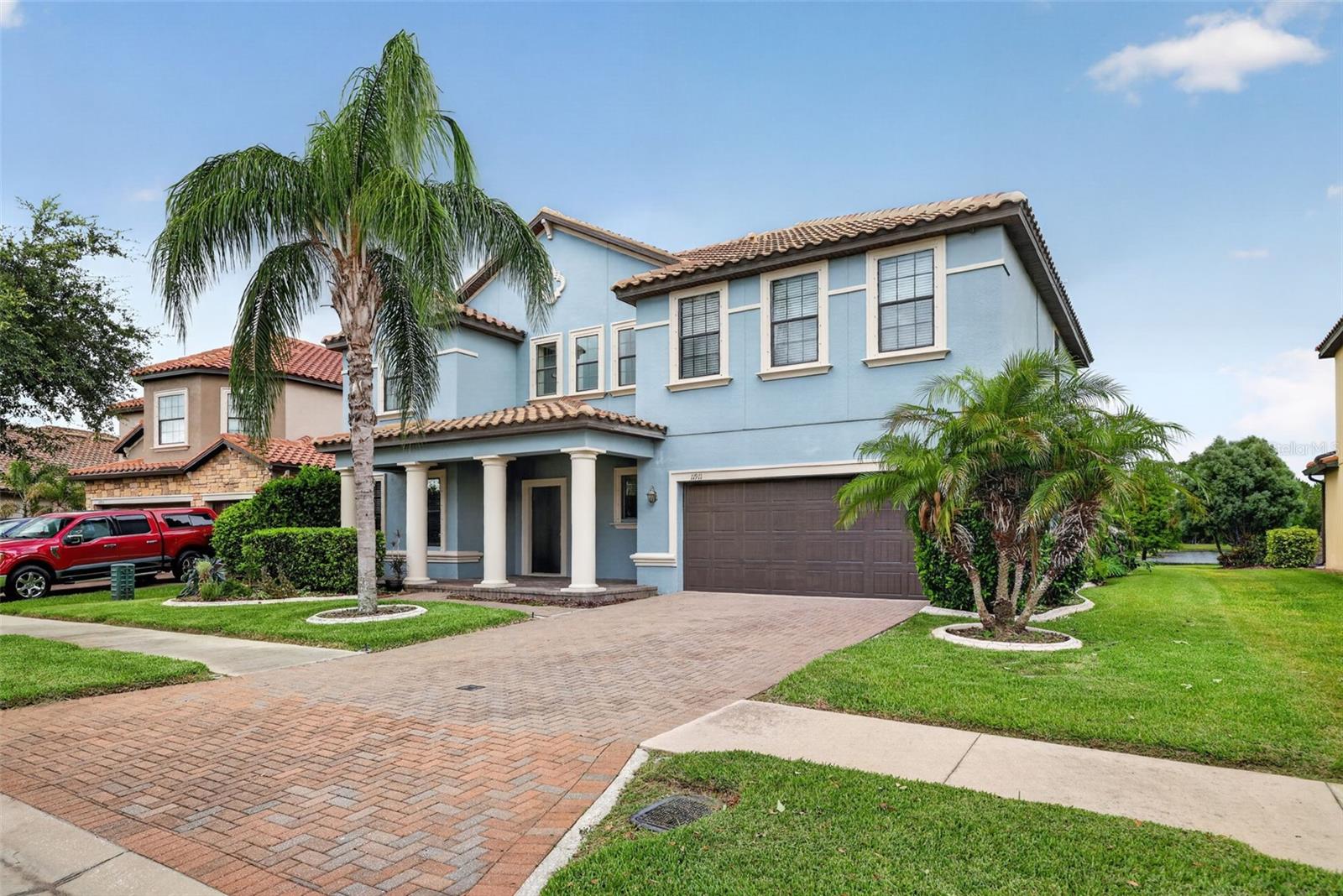 Front of Home. WCI Lennar Home 4 Bed, 2.5 Bath, Flex & Bonus Room, 3-Car Tandem Garage