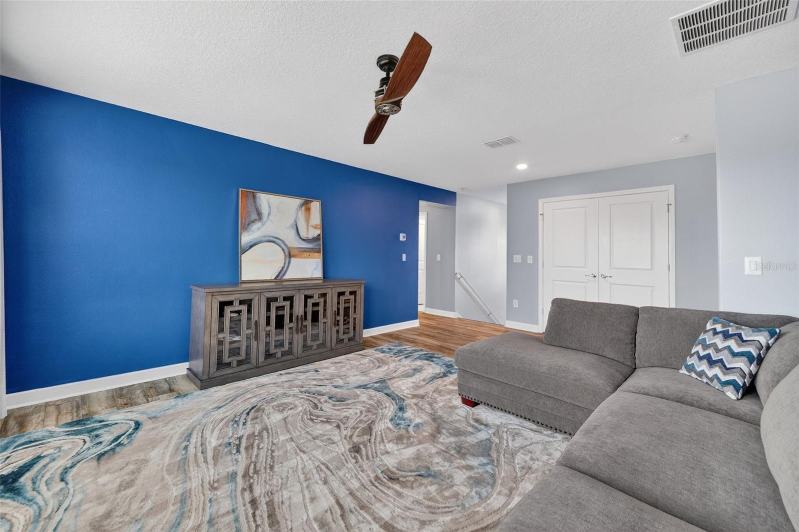 Loft Room with 3 Gorgeous Windows Overlooking the Pond and Peaceful Landscape. Imagine a Theatre, Media, Library, Game Room and more!