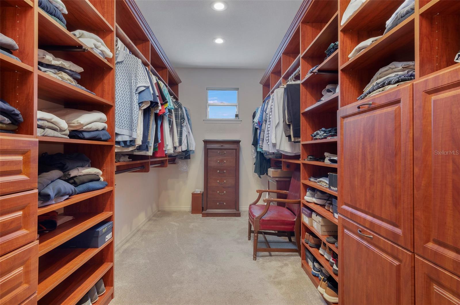 Grand custom designed walk-in closet