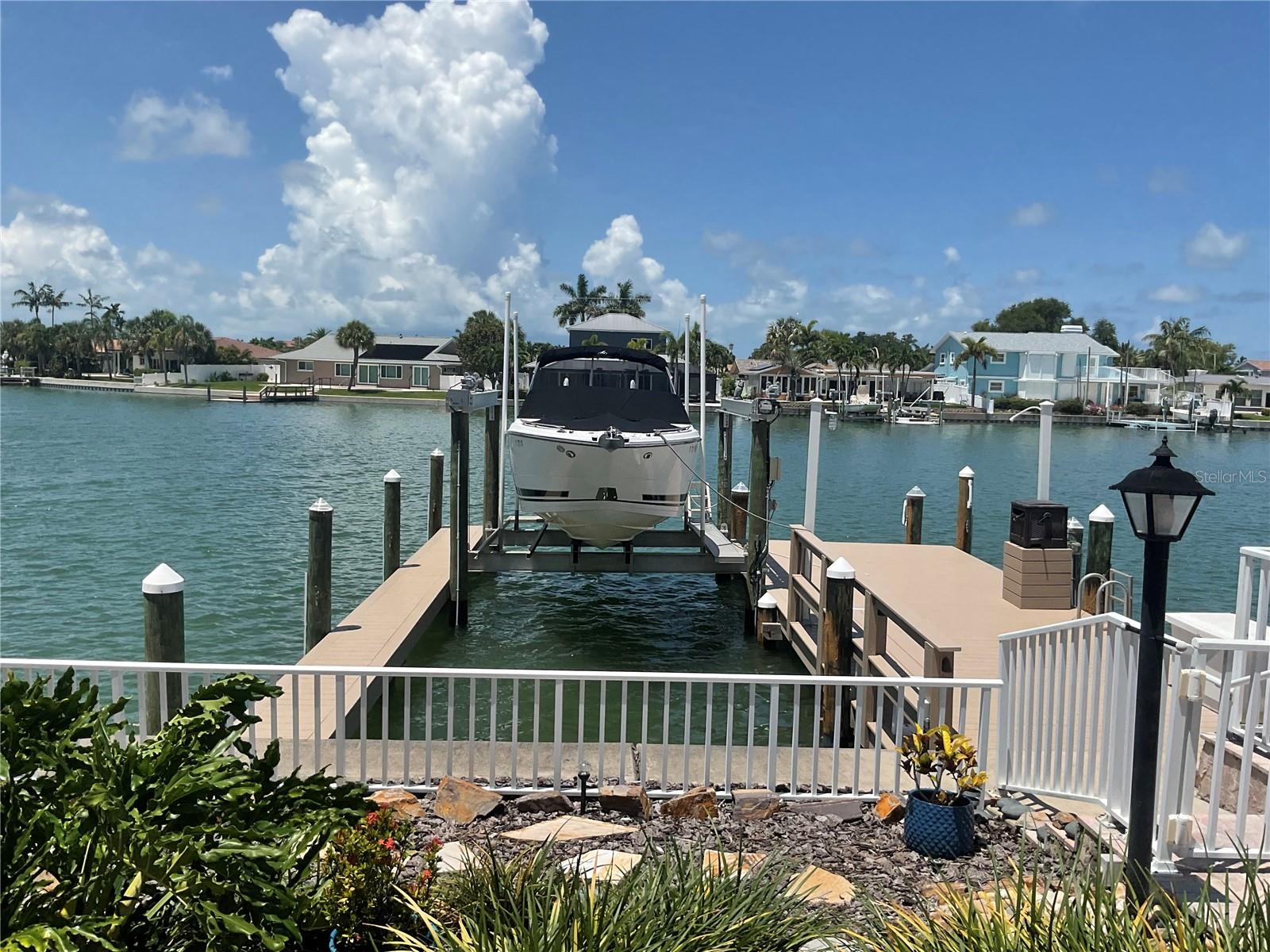 Composite dock with catwalk, electricity & water