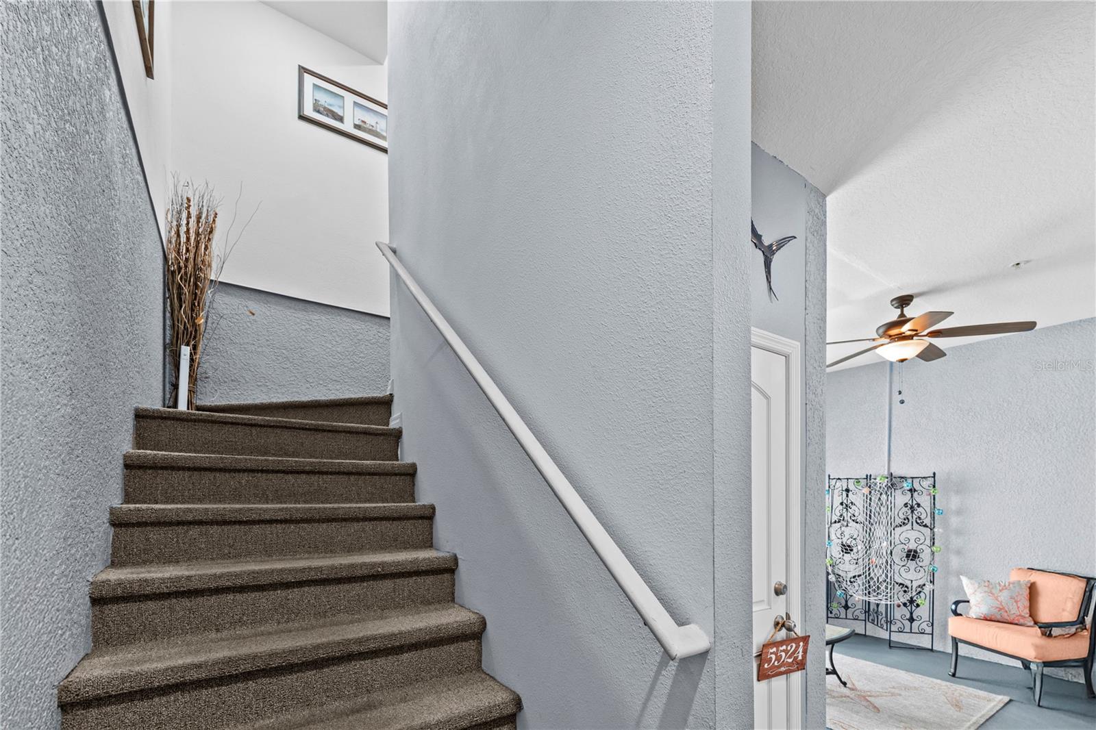 Ascend to living area
