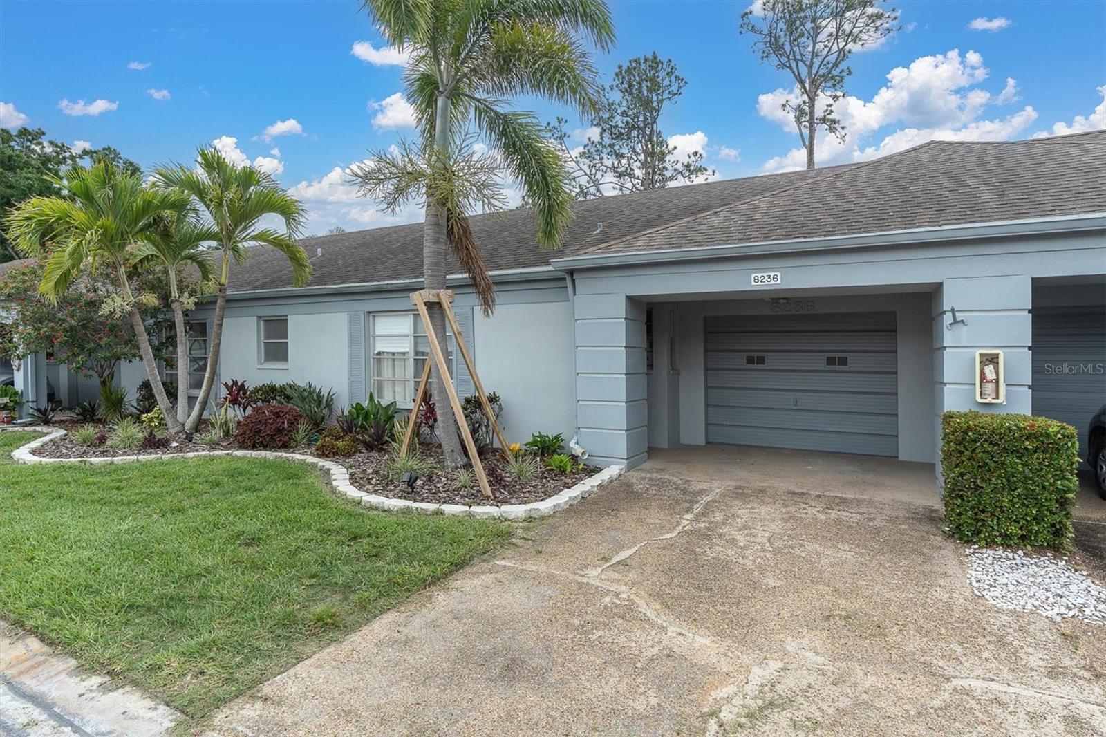 Lush Landscaping/Garage