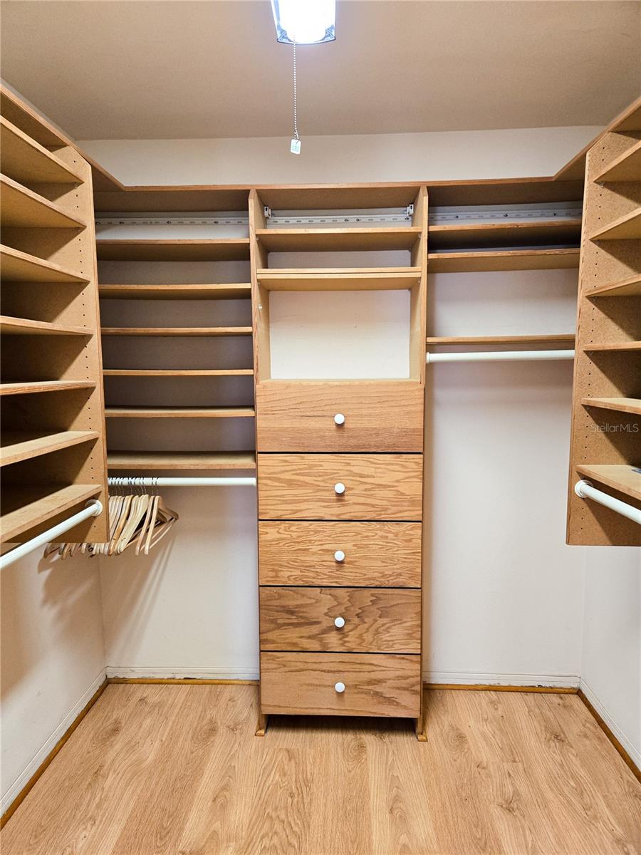 Primary Walk-in Closet 7' x 7'