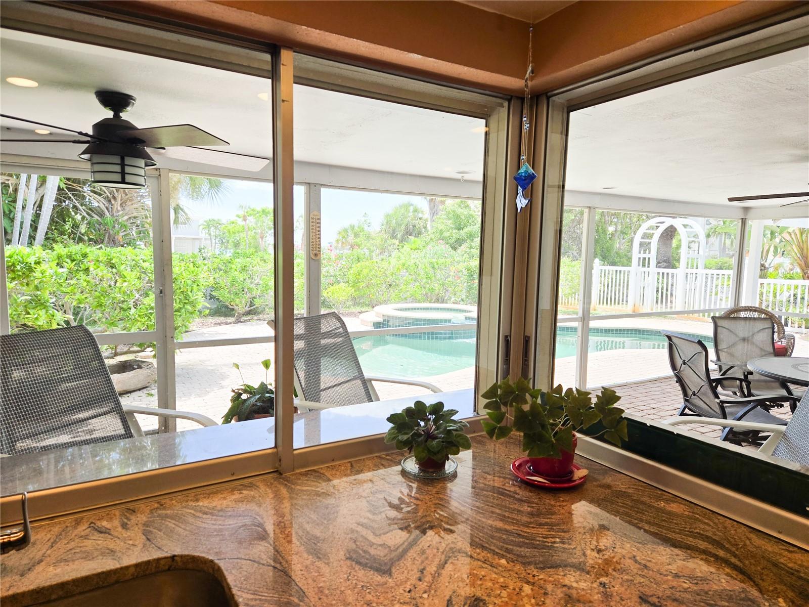 Pass through from kitchen to porch