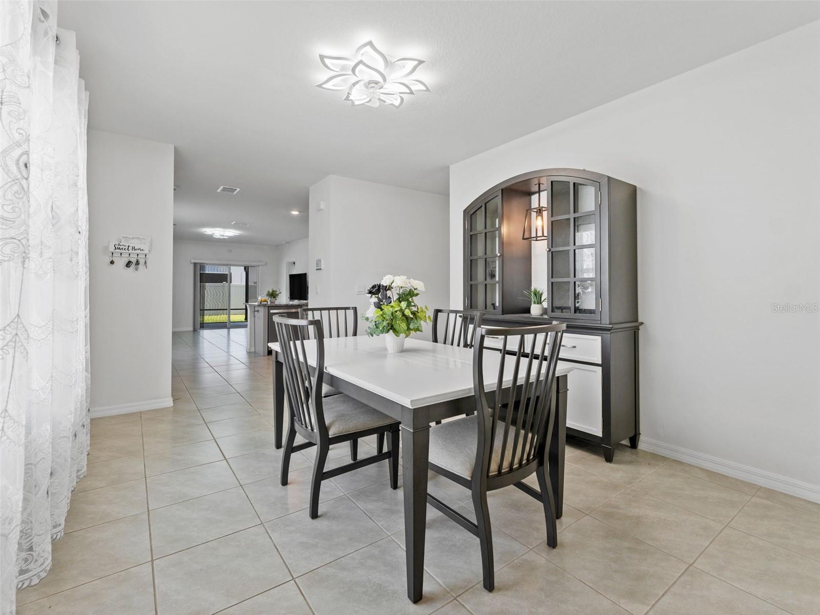 Dining room as soon as you enter the home.