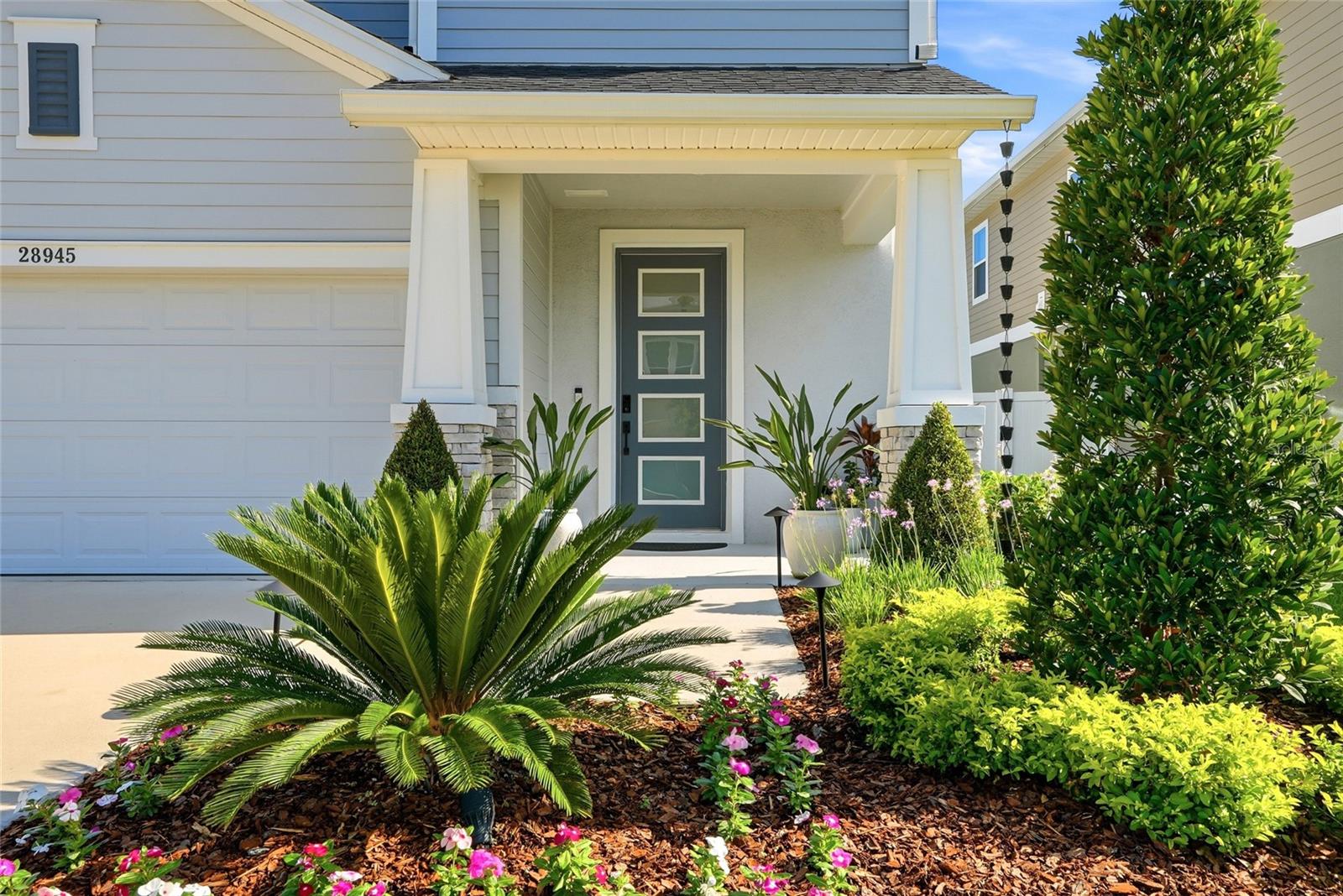 Meticulously maintained yard