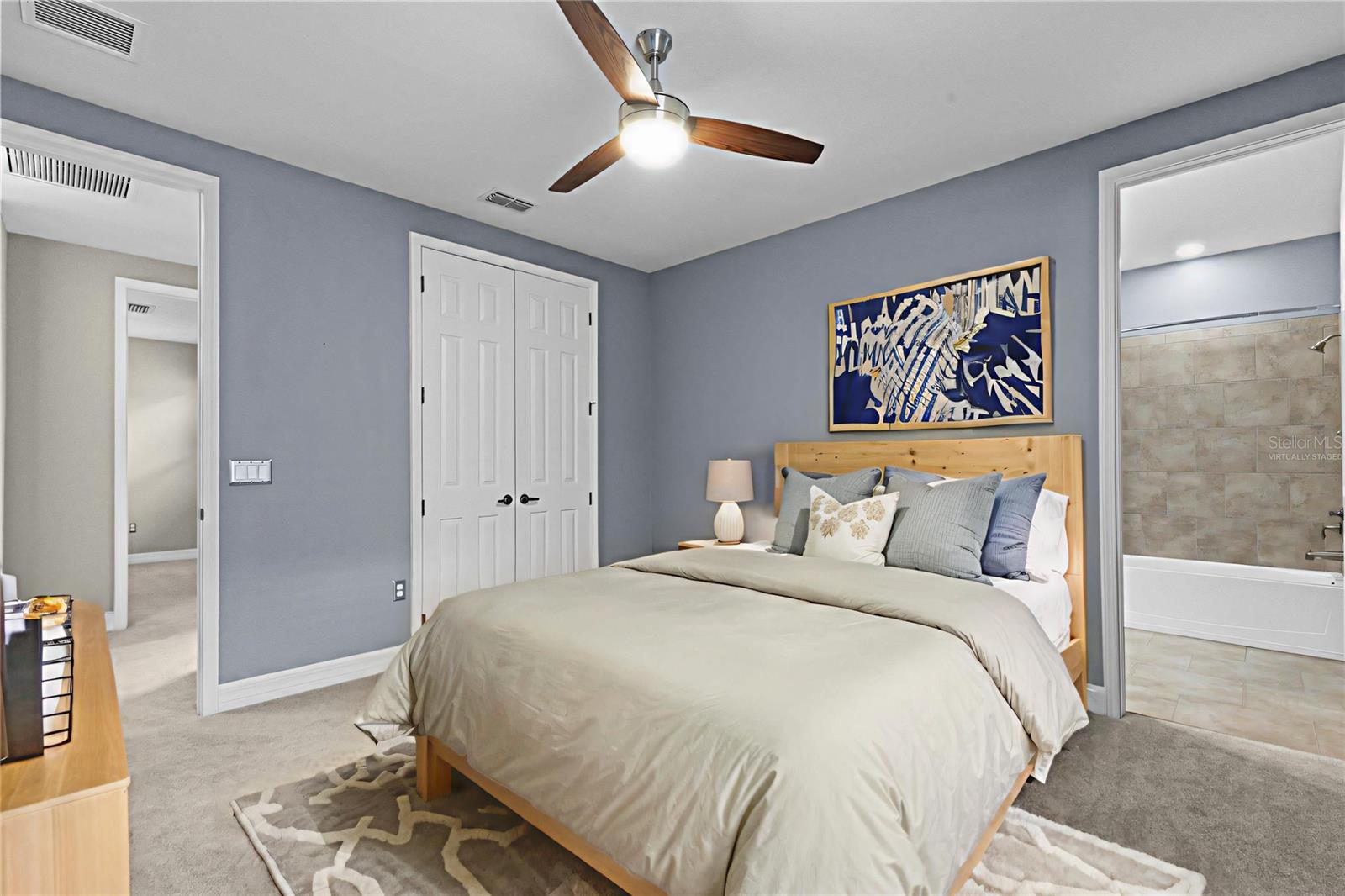 Virtually Staged- Bedroom Three