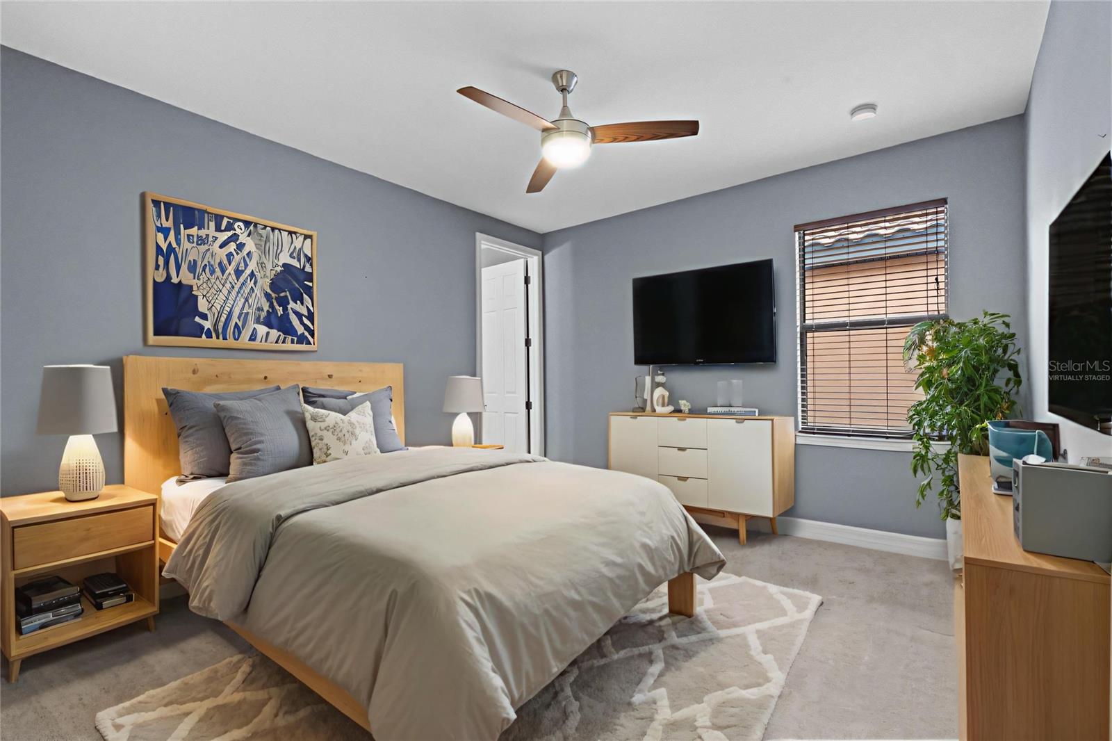 Virtually Staged- Bedroom Three