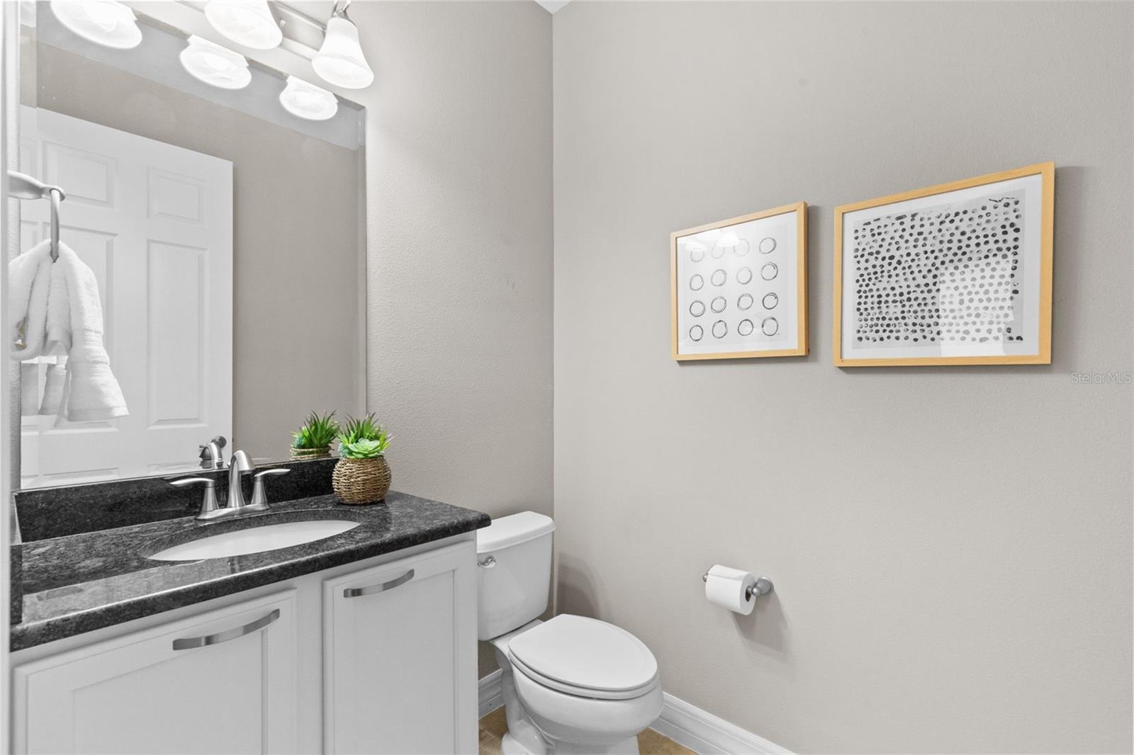 Downstairs half bath