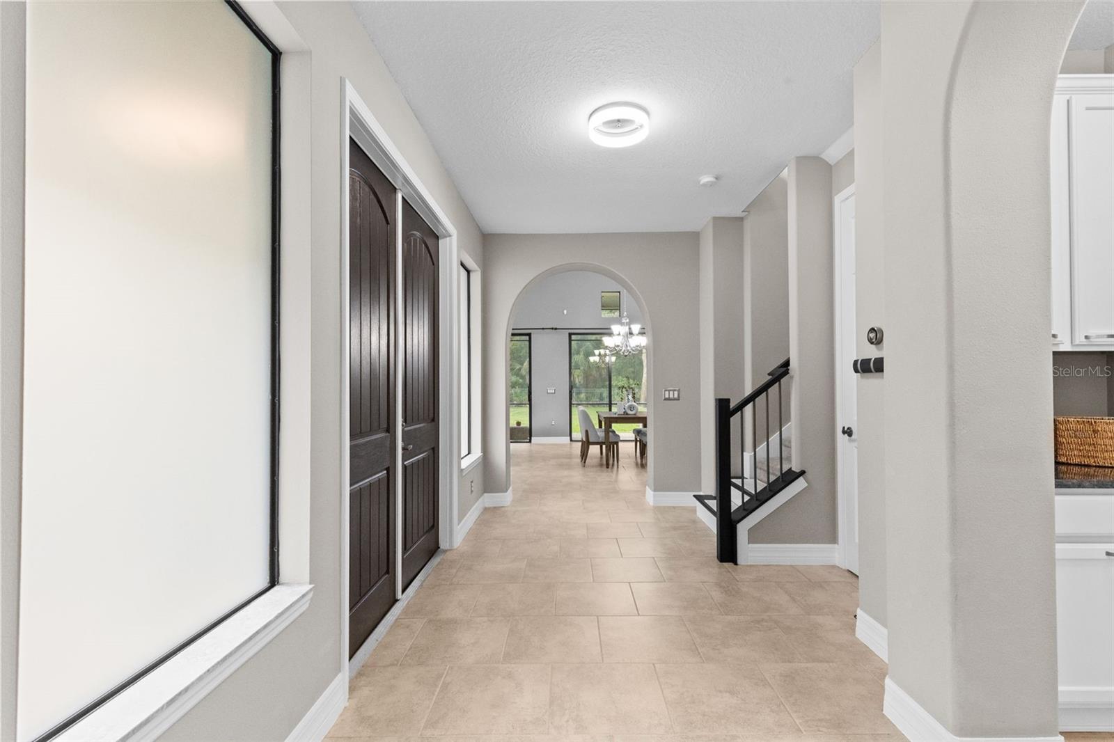 Entrance hallway and staircase to upstairs