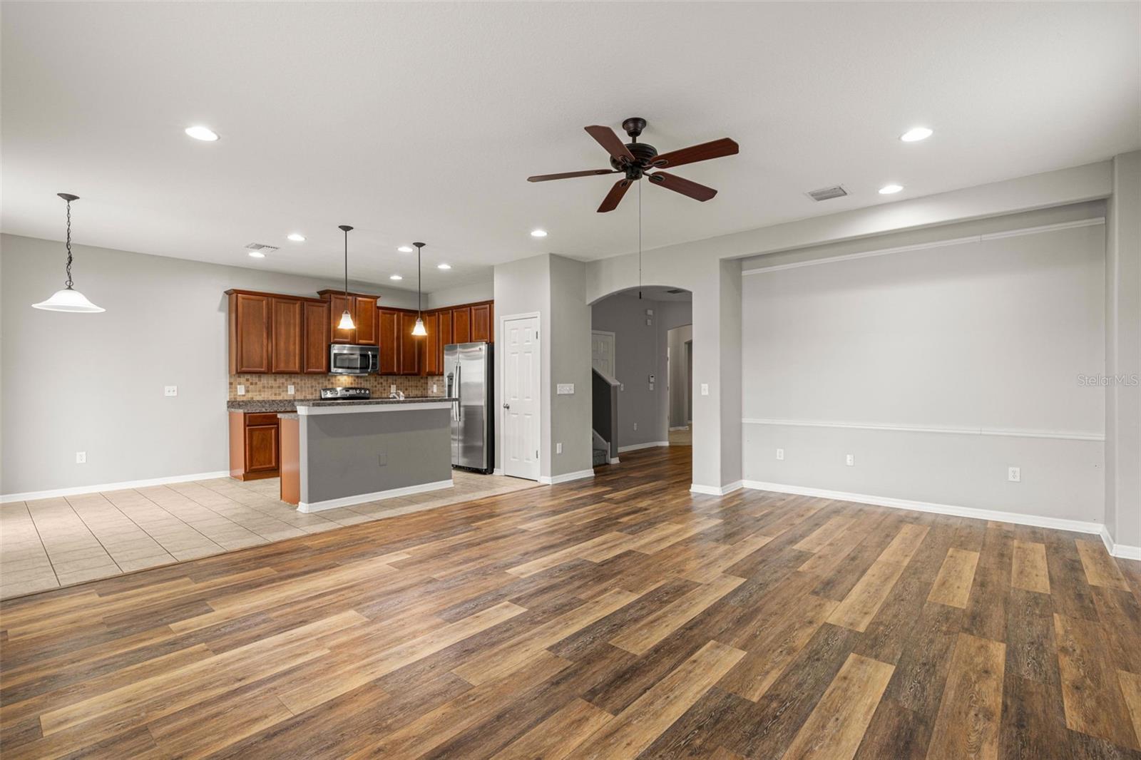 Living Room, Dinette and Kitchen