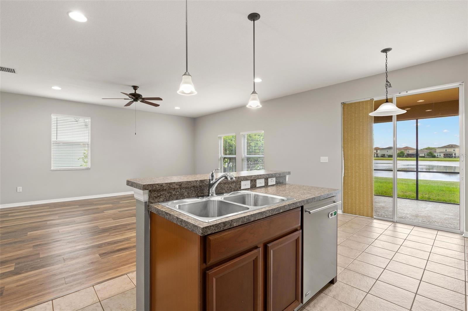 Kitchen and Living Room