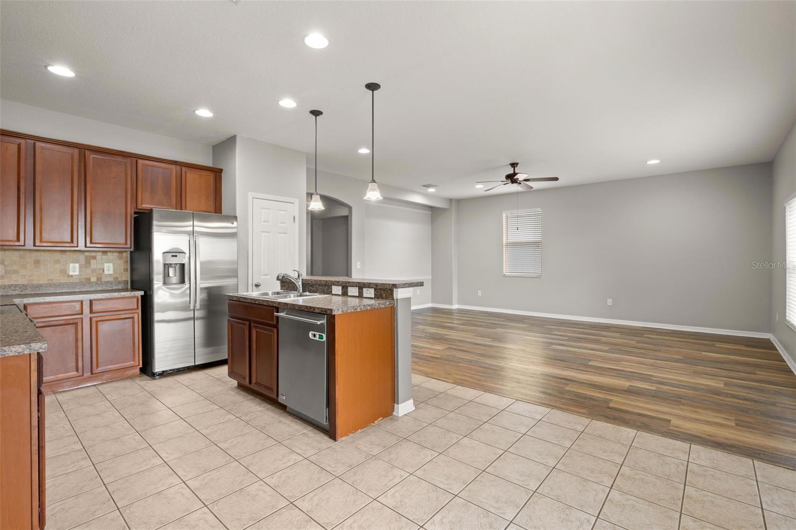 Dinette, Kitchen and Living Room
