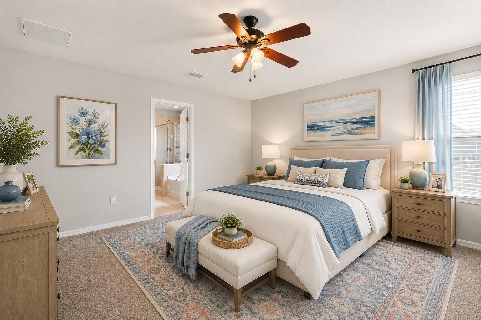 Virtually Staged - Primary Bedroom