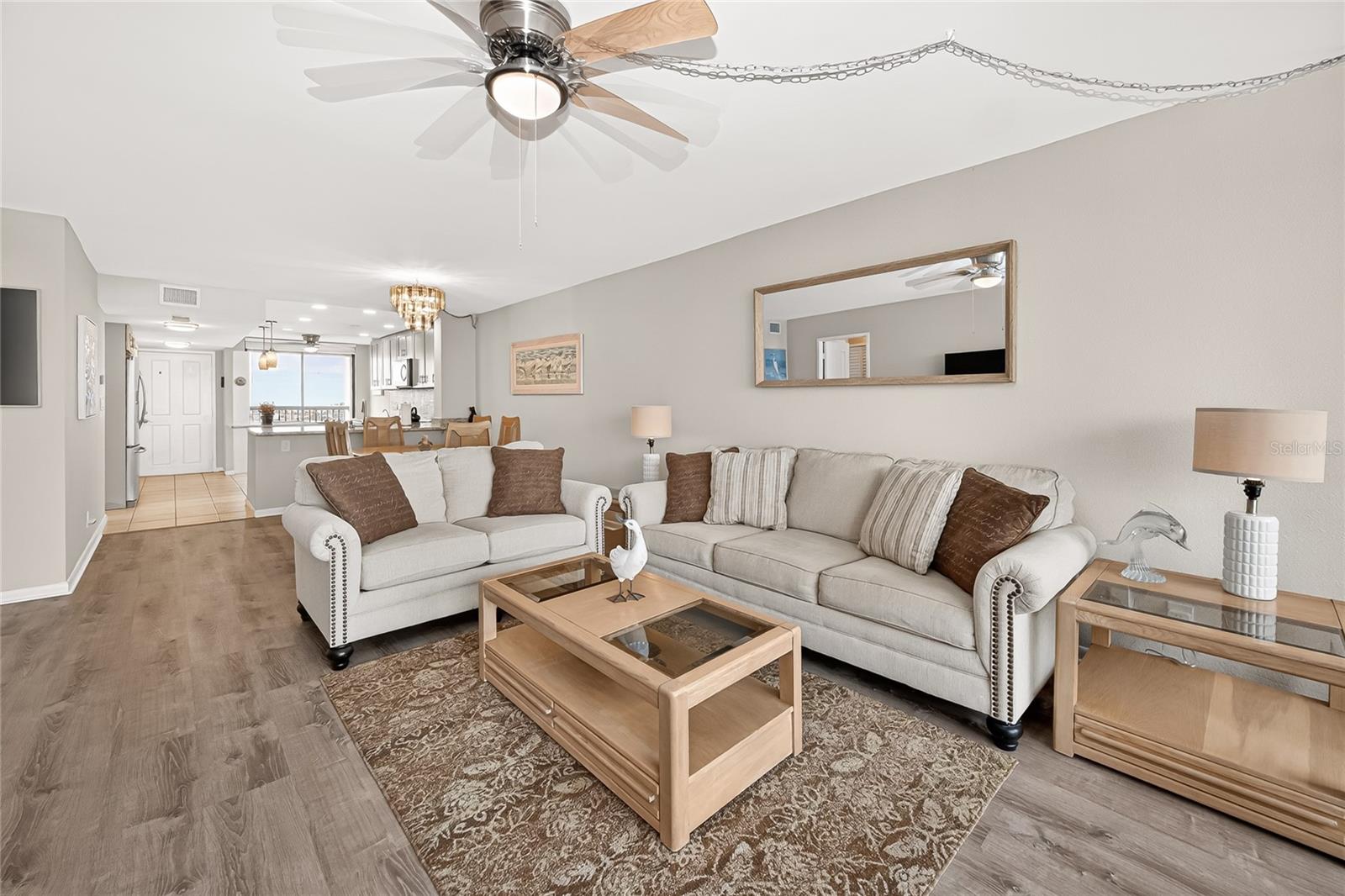 Perfect spot for watching movies or football