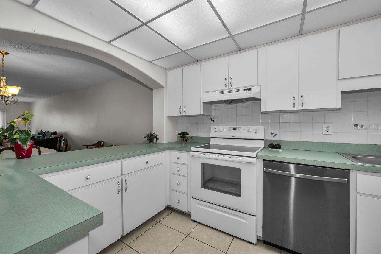 kitchen with pass through