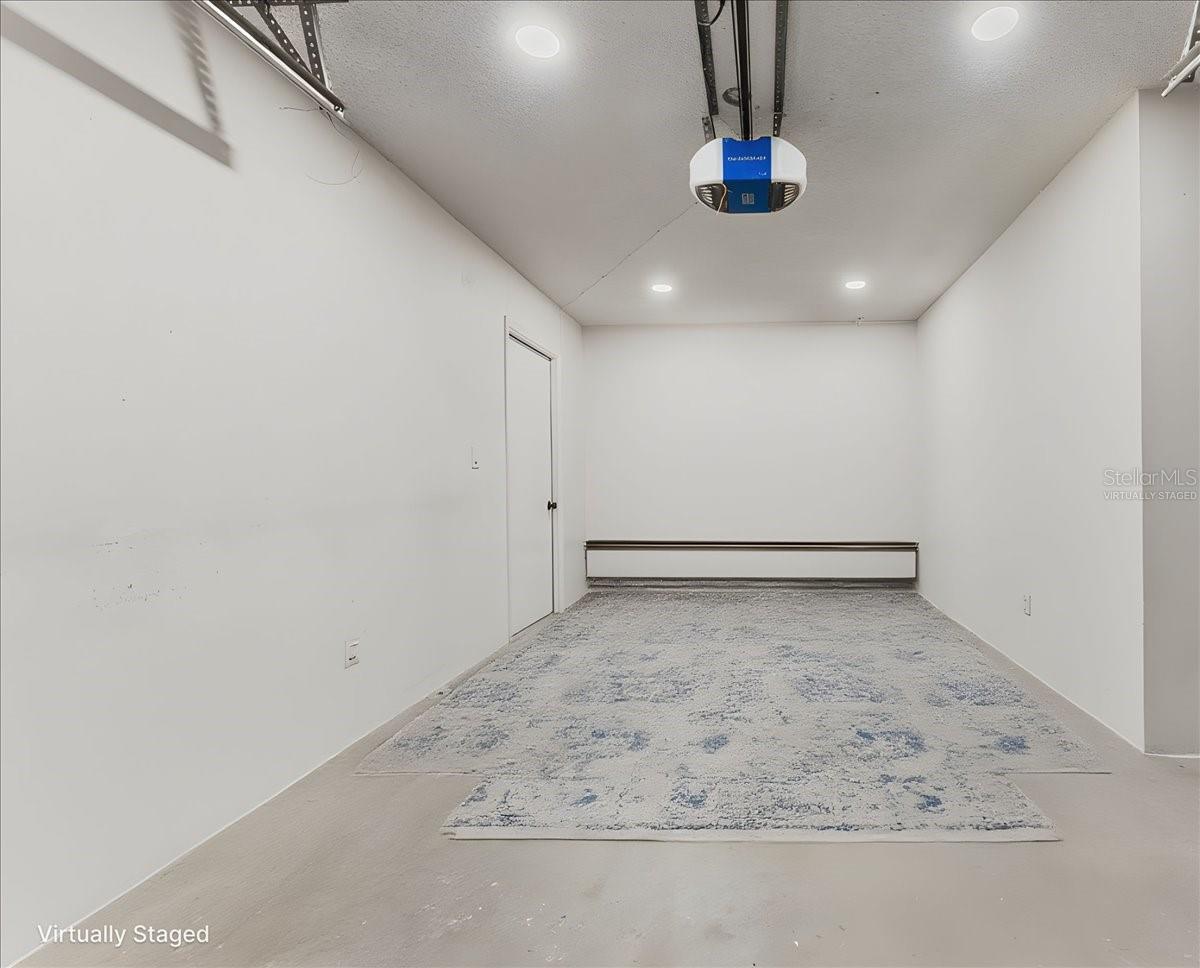 Virtually staged garage