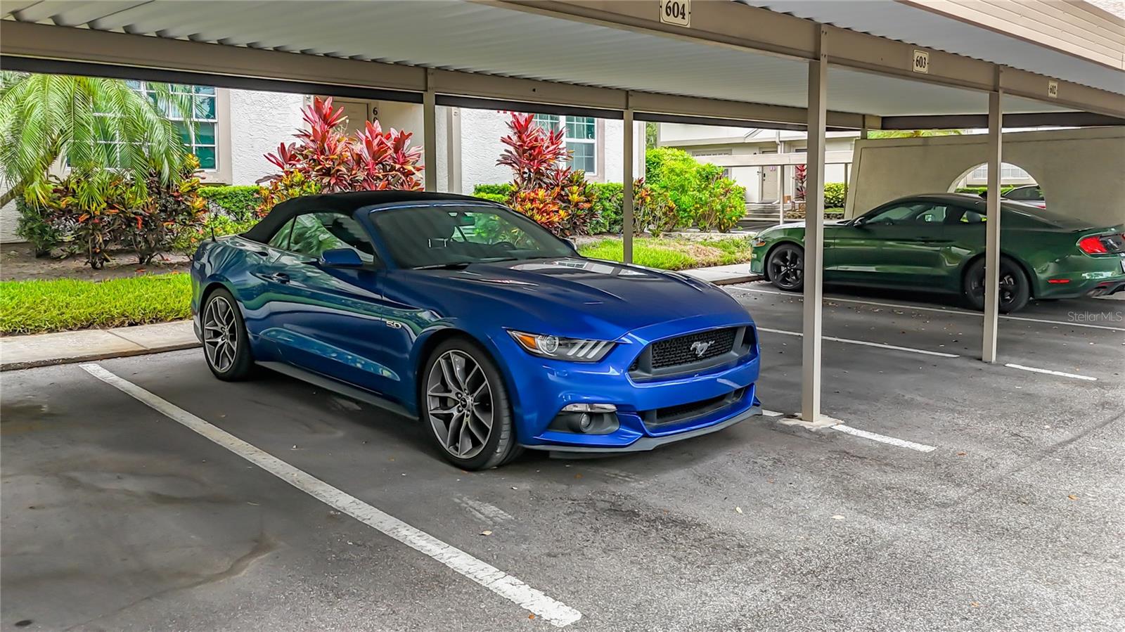 Reserved carport parking