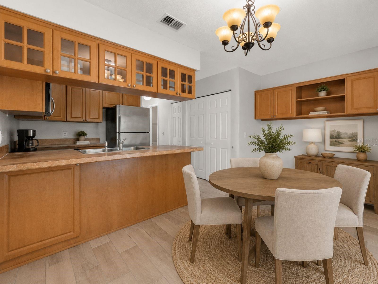 Virtually staged- Dining Room