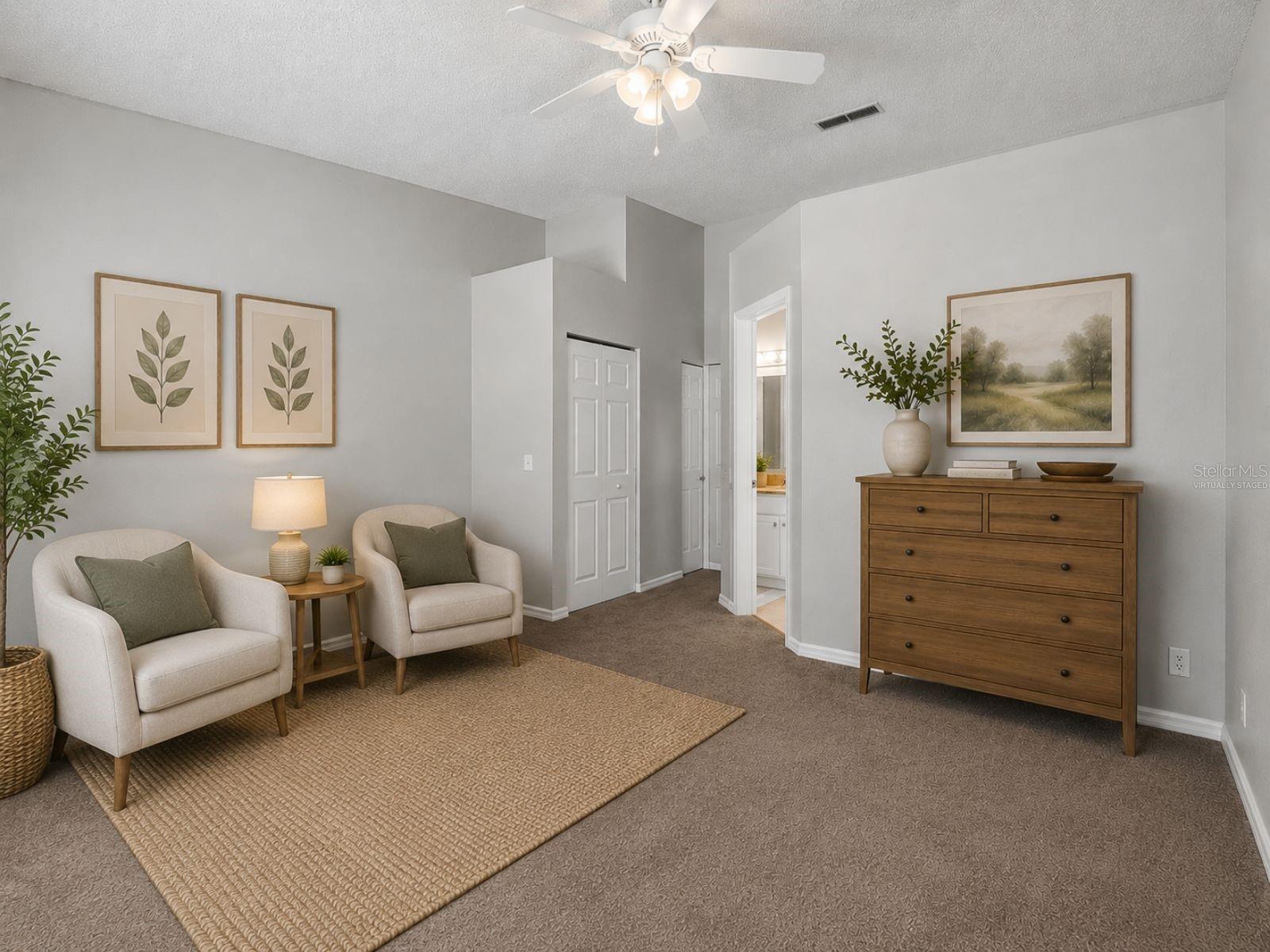 Virtually Staged- Bedroom One