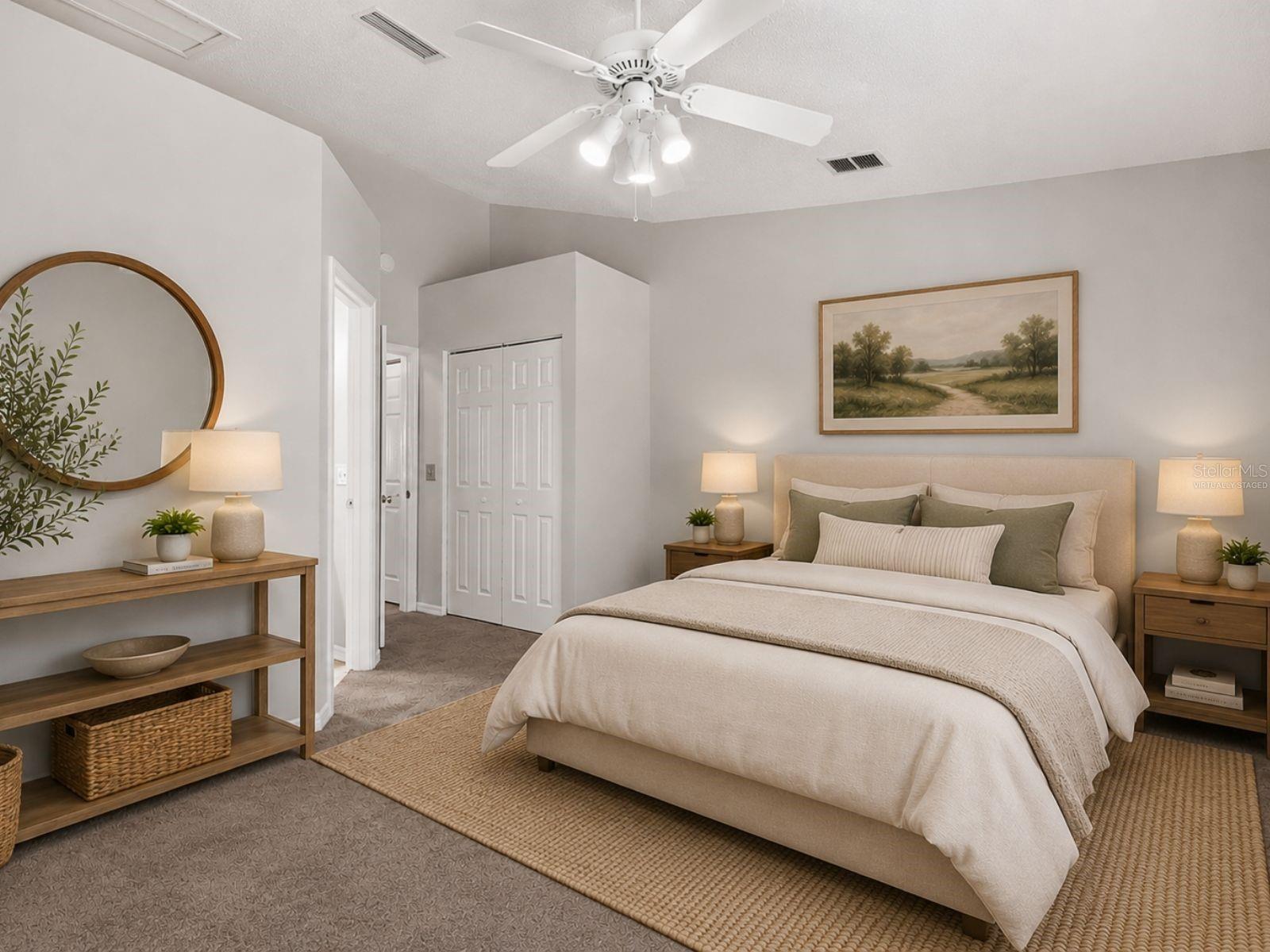 Virtually Staged- Bedroom Two