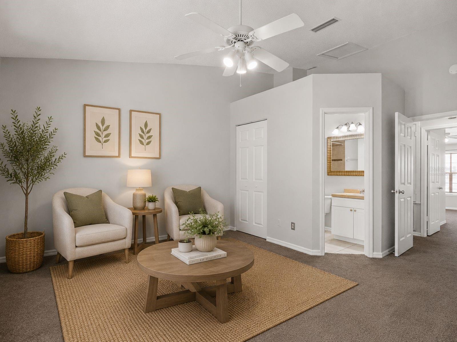 Virtually staged- Bedroom Two