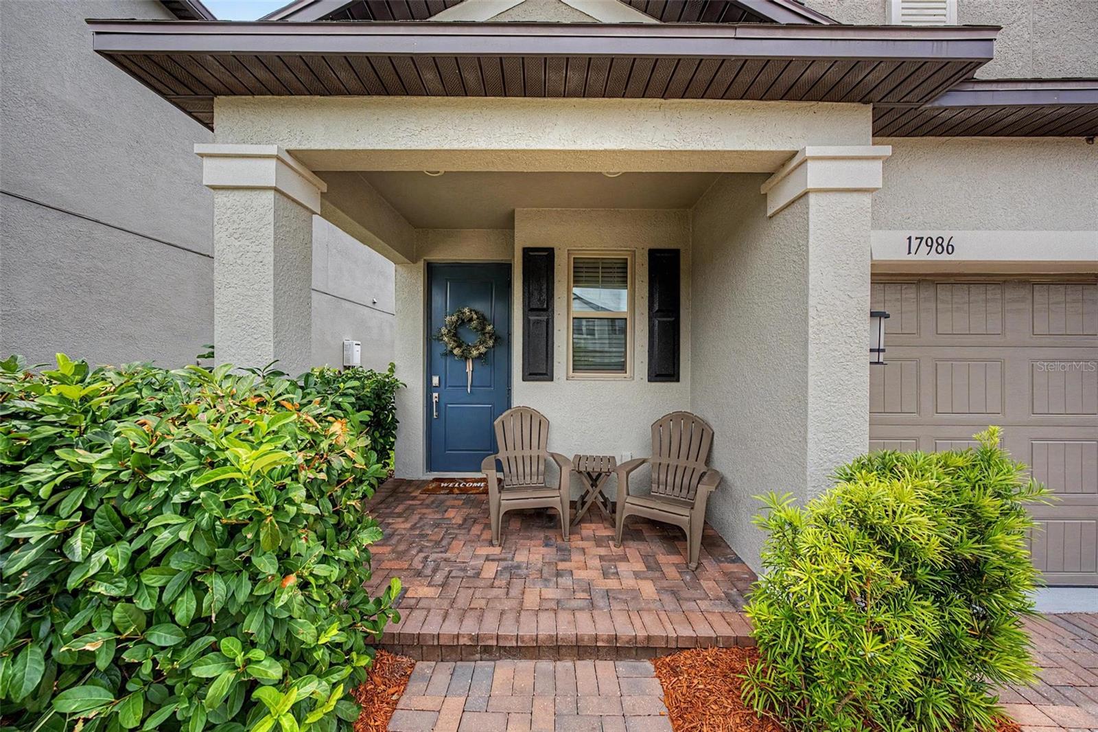 Welcoming covered front porch