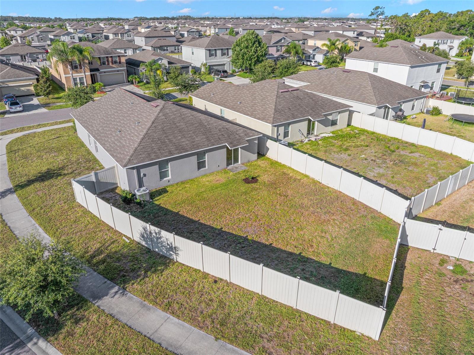 Built in 2019, Spacious corner-lot living with a fully fenced backyard—offering room for pets, play, gardening, and outdoor entertaining.