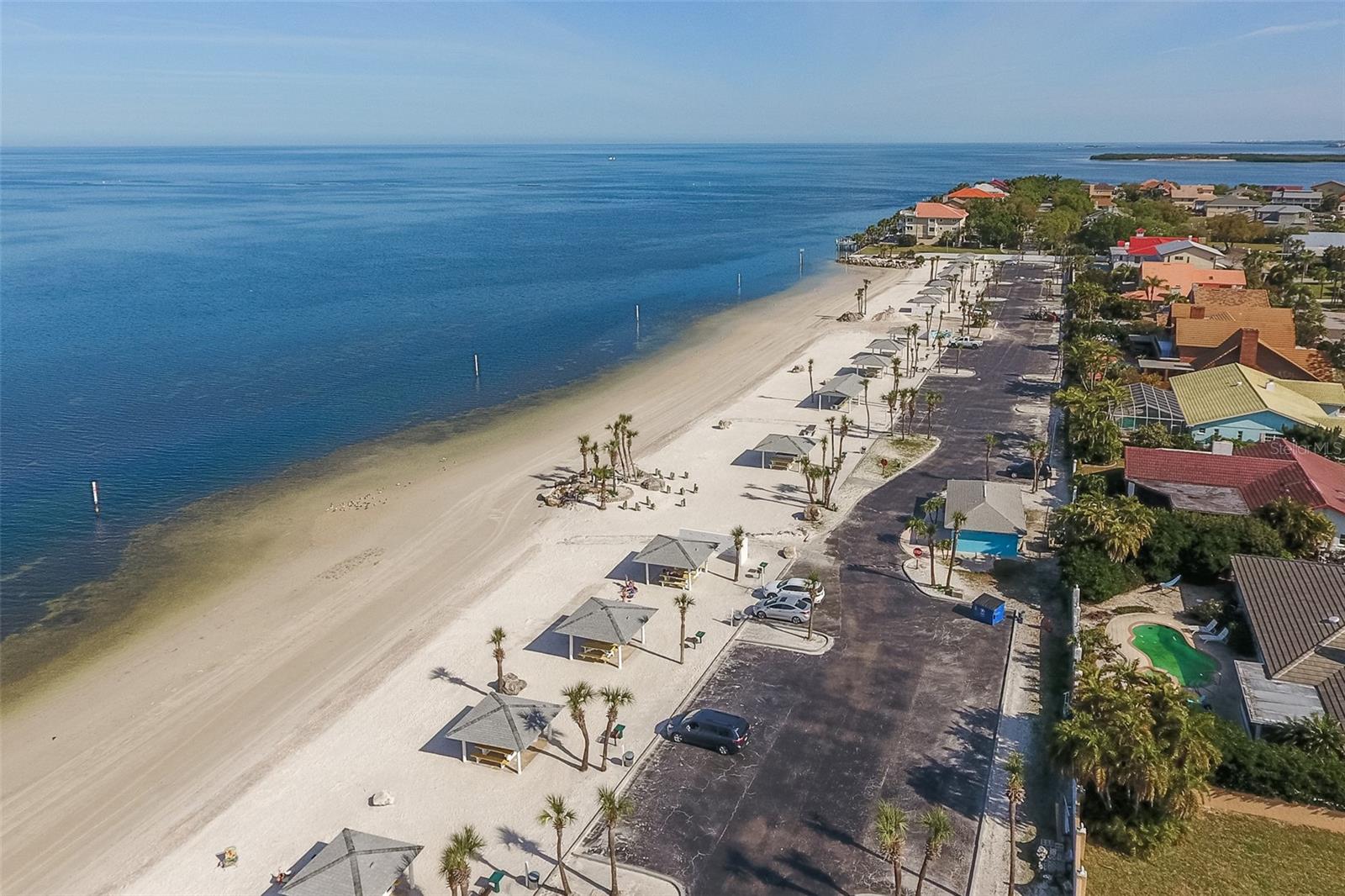 Another view of the exclusive beach opportunity only available to gulf harbors woodlands residents.