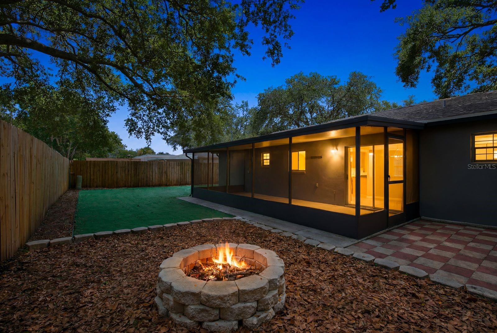 Sunset Backyard