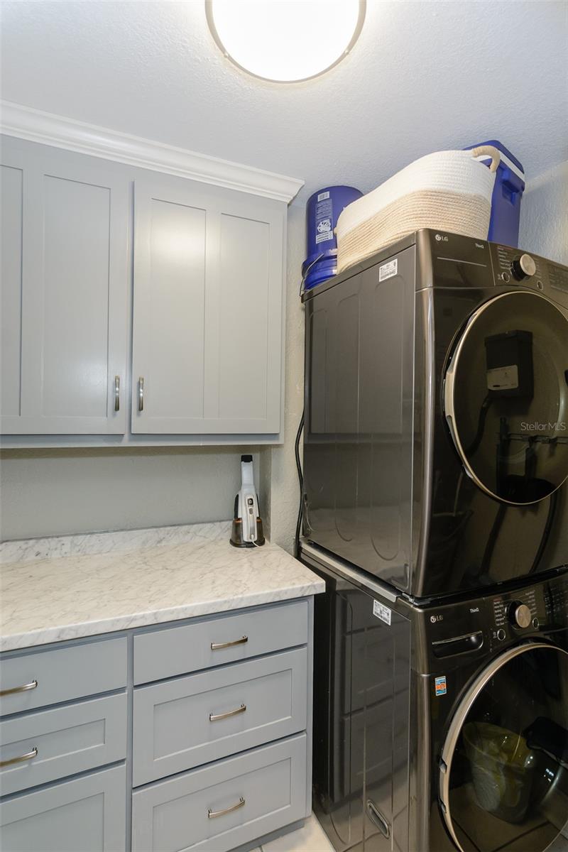 Designated laundry room.