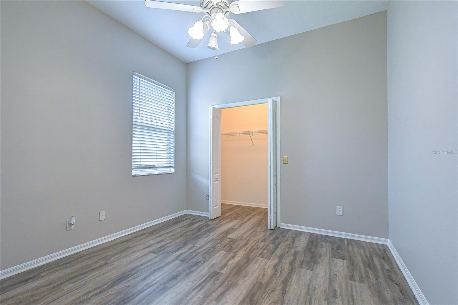 Bright and spacious guest bedroom.