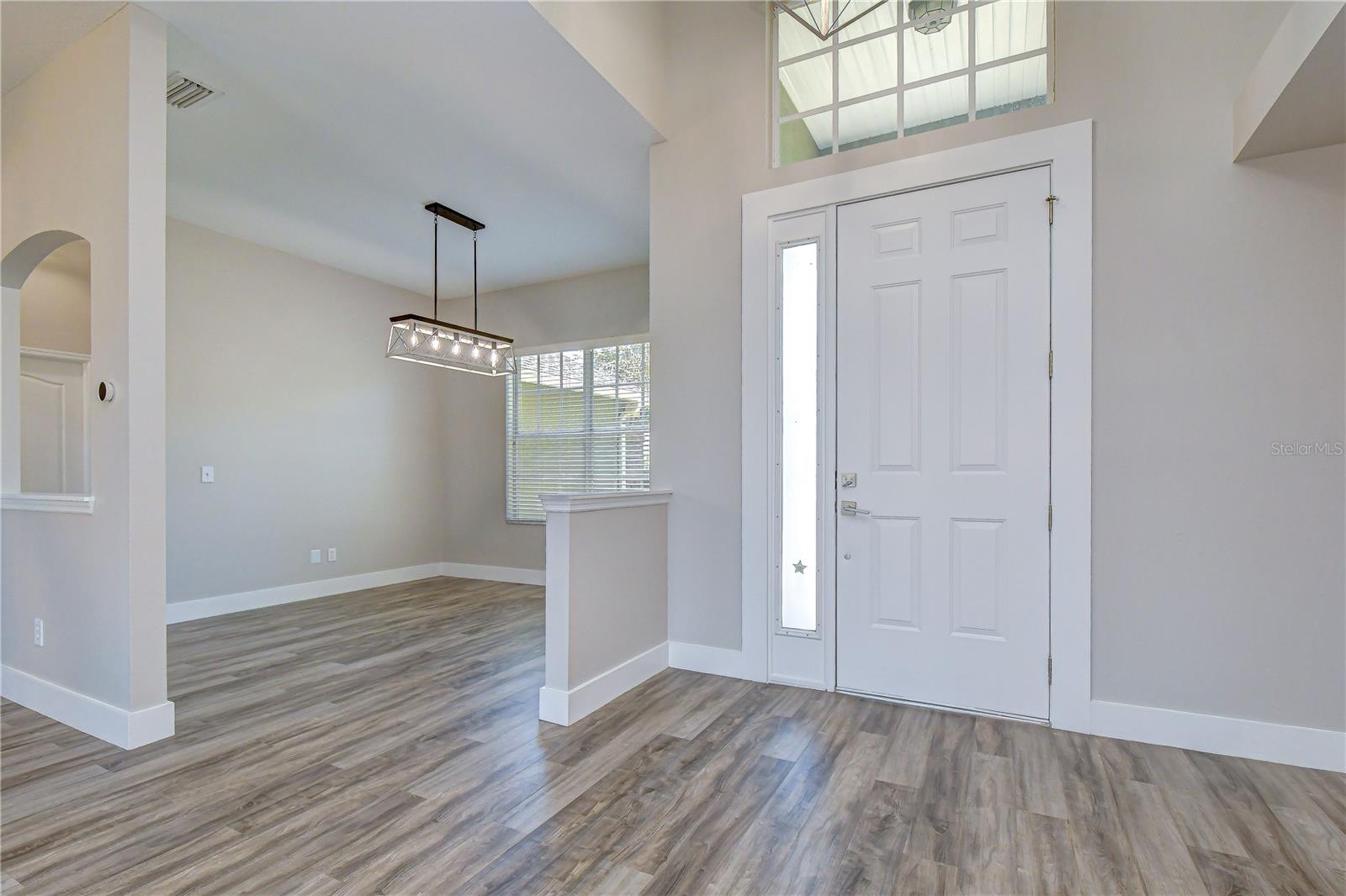 Welcoming entrance with open sightlines and abundant natural light.